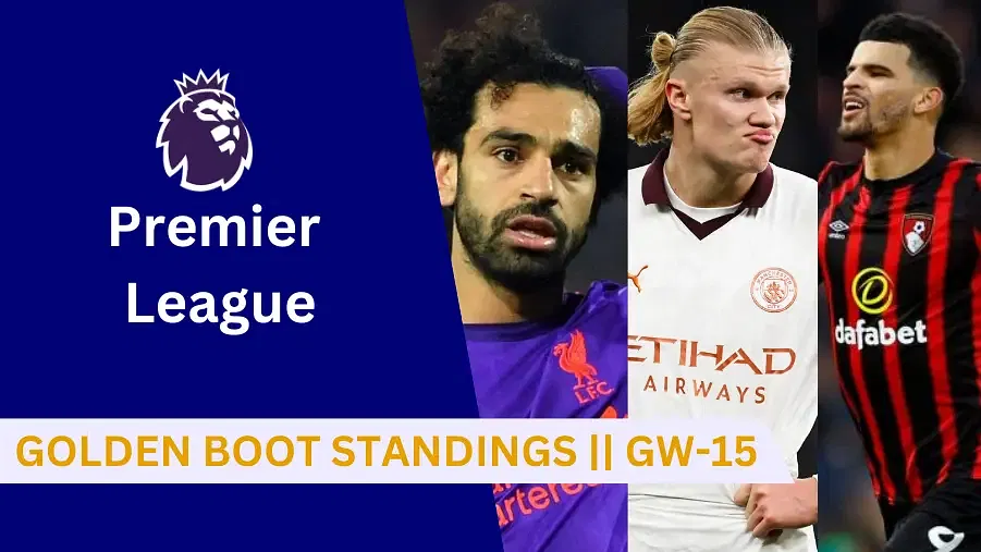 Here are the latest Golden Boot standings and top scorer of Premier League game week 15 so far: