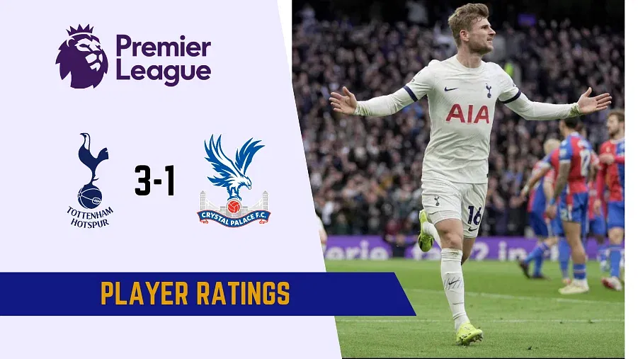 Tottenham Hotspur vs Crystal Palace Player Ratings: Werner breaks goal duck as Spurs come from behind to win