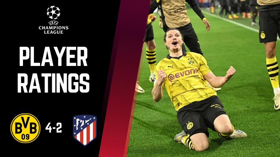 Borussia Dortmund vs Atletico Madrid Player Ratings