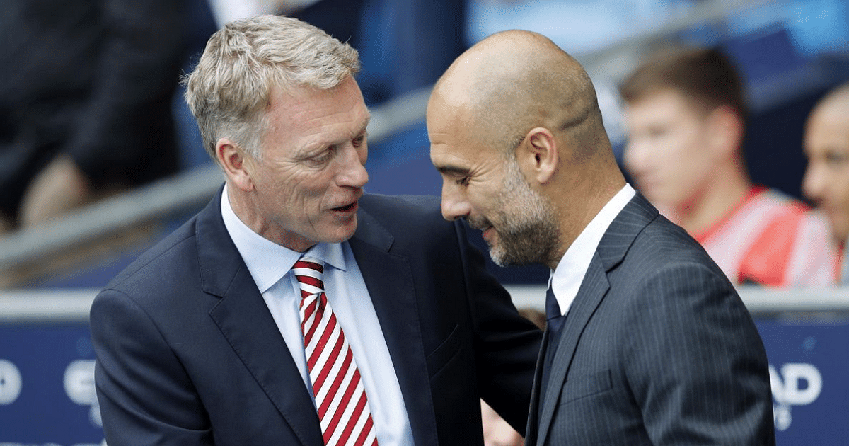 David Moyes and Pep Guardiola