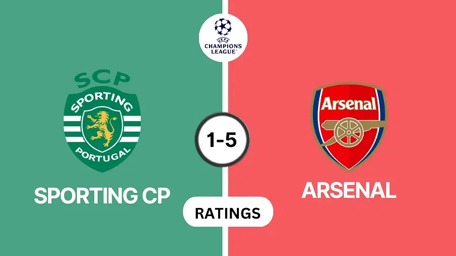 Sporting CP vs Arsenal Player Ratings