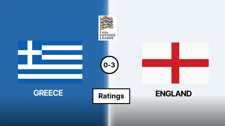 Greece vs England Ratings