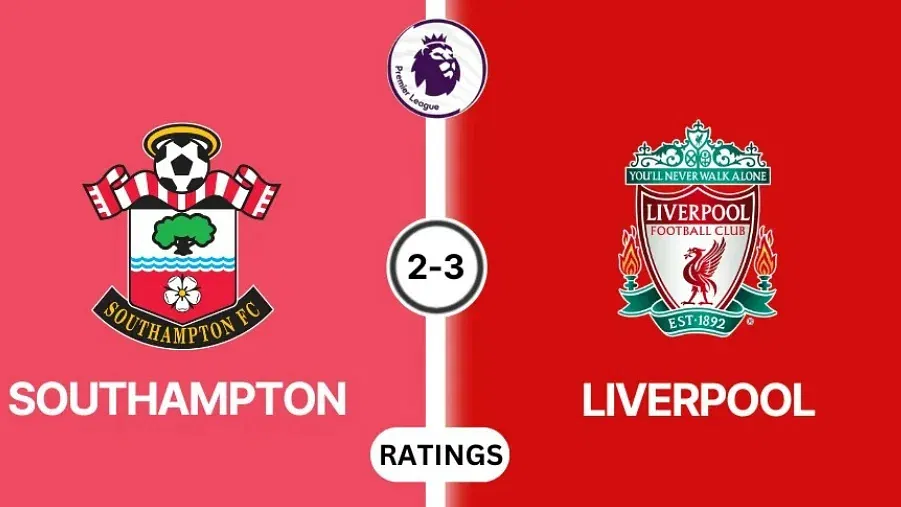 Southampton vs Liverpool player ratings