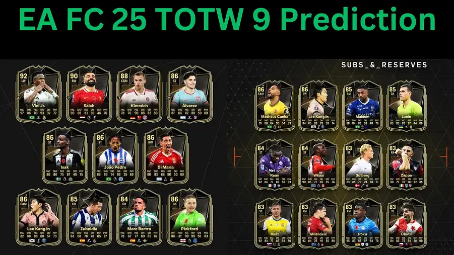 EA FC TOTW 9 Players