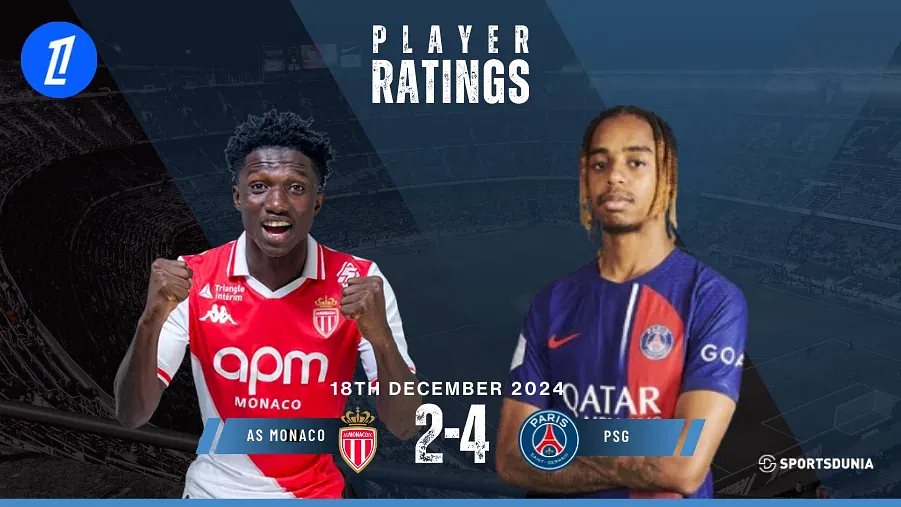 AS Monaco vs Paris Saint-Germain Player Ratings