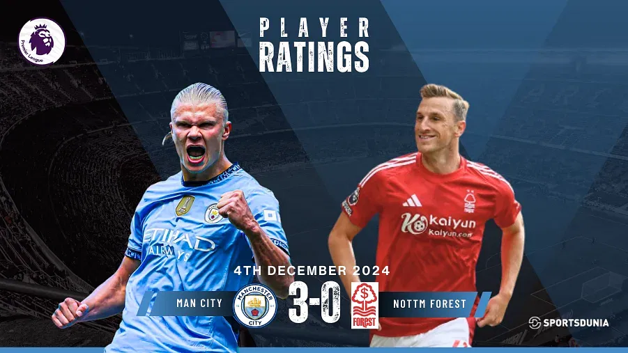 Manchester City vs Nottingham Forest Player Ratings