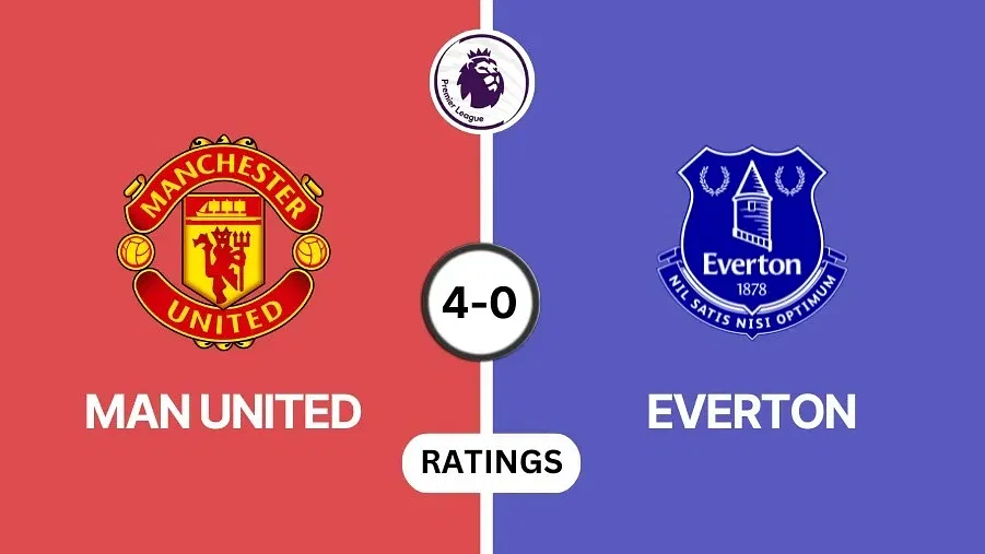 Manchester United vs Everton Player Ratings