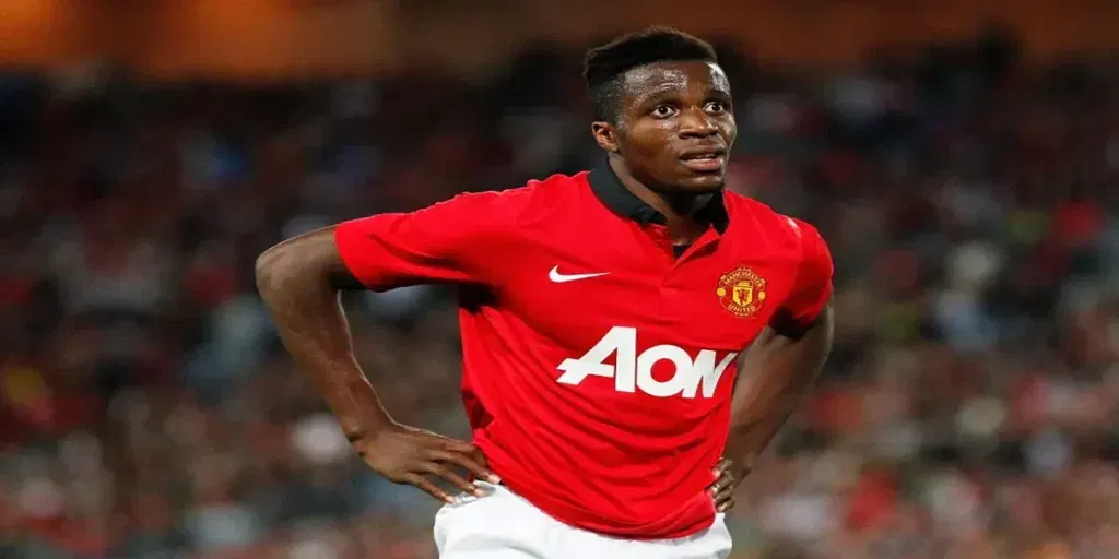 Wilfried Zaha at Manchester United (Image Credit - talkSPORT)