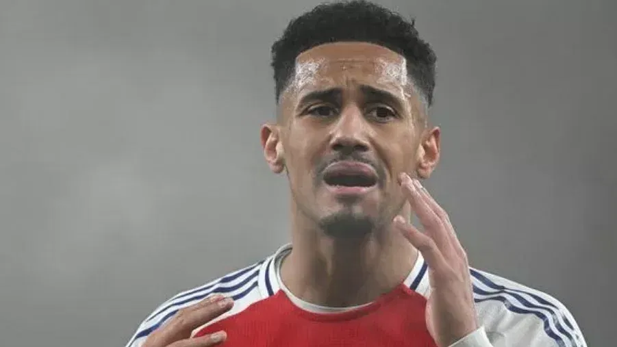 Arsenal Injury Update William Saliba (Image Credits The Mirror)