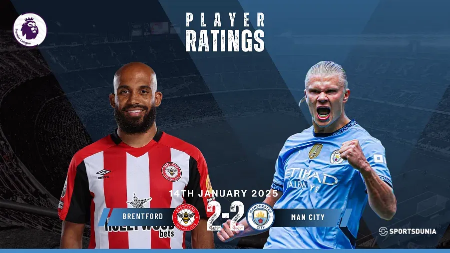 Brentford vs Manchester City Player Ratings