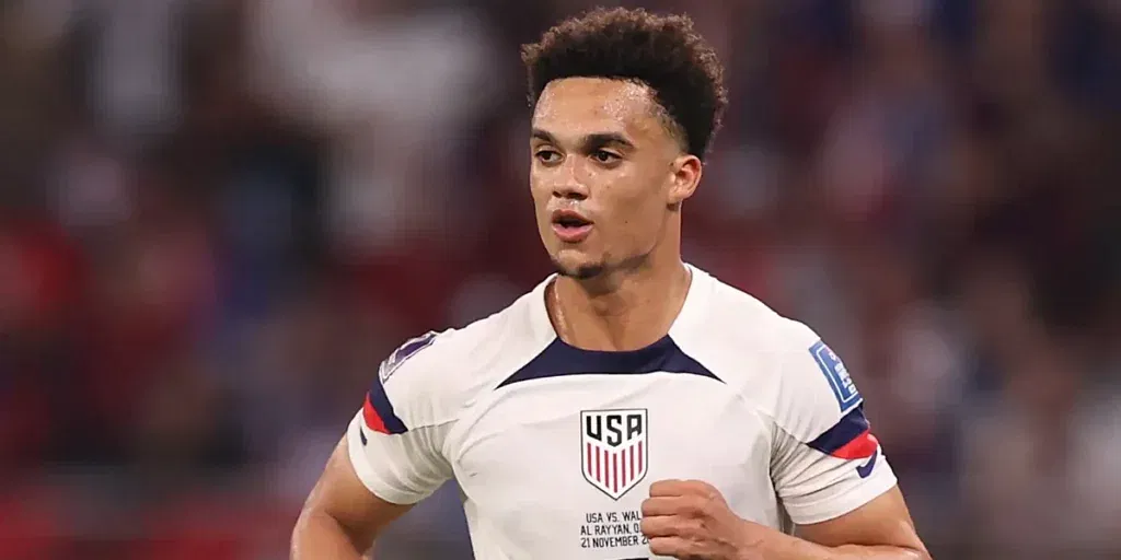 Robinson representing the USMNT