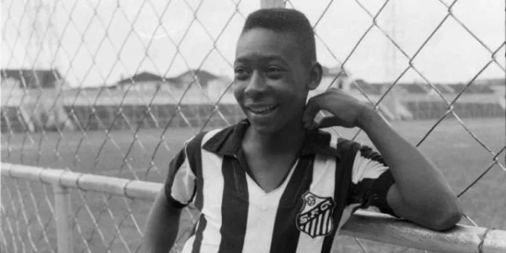 A young Pele for Santos