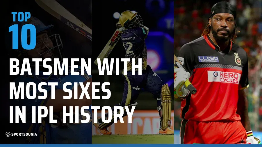 Top 10 Batsmen with Most Sixes in IPL