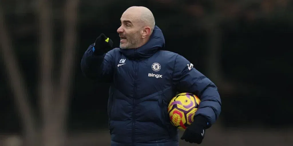 Enzo Maresca during Chelsea training