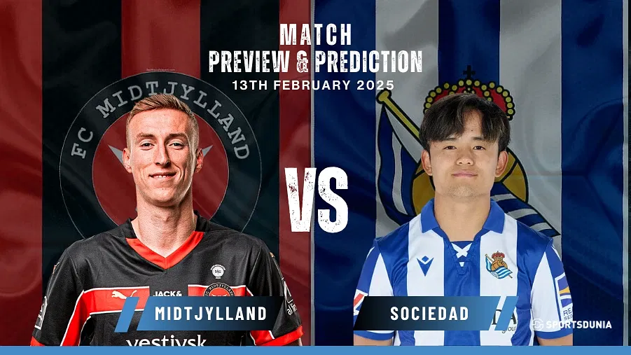 FC Midtjylland vs Real Sociedad Prediction, Preview, Predicted Lineups and Team News | UEFA Europa League, Feburary 13, 2025