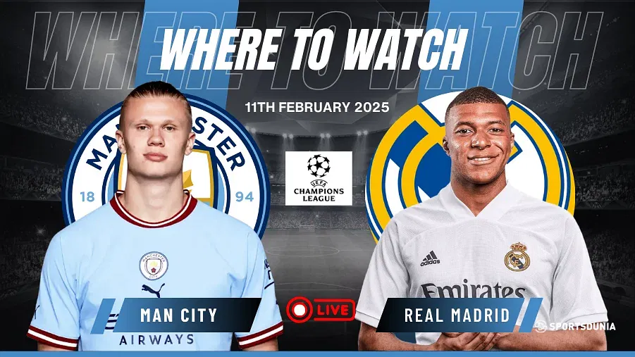 Where to watch Manchester City vs Real Madrid in UEFA Champions League for free?