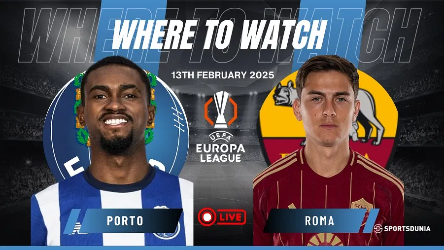 Where to Watch Porto vs Roma in Europa League for free?