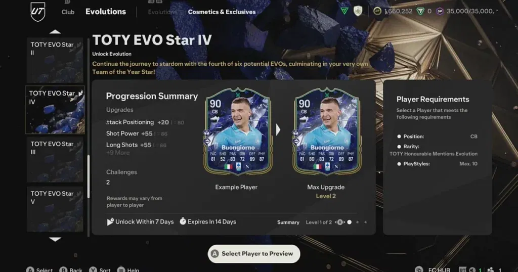 EA FC 25 Evolutions