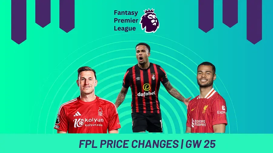 FPL Price Changes – Rises, Falls and Most Transfers In/Out For GW 25